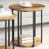 vidaXL Beistelltisch-Set mit Regal 2 pcs Braun 869718 Bild 4