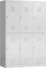 Garderobenschrank ClassiX Double Premium Metallspind in verschiedenen Größen wählbar - 3 Abteile Maße ca. 118,5 x 180 x 50 cm (BxHxT) Bild 1