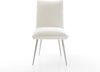 Esszimmerstuhl Lelio-Flex Bouclé Soft Beige 4-Fuß konisch Edelstahl Taschenfederkern Bild 2