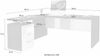 Eckschreibtisch >Novara< in wotan eichefarben, Holzwerkstoff - 100x75x60 (BxHxT) Bild 3
