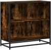 vidaXL Bücherregal Räuchereiche 80,5x35x76 cm Holzwerkstoff 849106 Bild 2