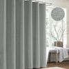 Duschvorhang Leinen Stoff Textil, Anti Schimmel Bad Wasserdicht 182x182cm Bild 5