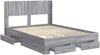 vidaXL Bettgestell mit Stauraum und Kopfteil Grau Sonoma Holzwerkstoff 3414496 Bild 5