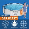 Bestway 'Steel Pro MAX™' Frame Pool Set, mit Filterpumpe, rund, Tritech lichtgrau, Ø 305 x 76 cm Bild 4