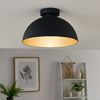 LED Deckenleuchte, Metall, schwarz-gold, D 31 cm Bild 4