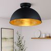 LED Deckenleuchte, Metall, schwarz-gold, D 31 cm Bild 2