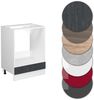 Herdumbauschrank R-Line Schwarz Beton 60 cm AP Marmor Vicco Bild 4