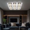 LED Deckenlampe, Kristalle, eckig, L 40 cm Bild 3