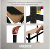 Arebos Schwerlastregal 180 x 90 x 40 cm | 875kg Tragkraft | 0,63 mm | 5 MDF-Platten Regal Lagerregal Kellerregal Steckregal Werkstattregal | Schwarz Bild 4