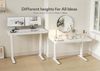 Höhenverstellbarer Schreibtisch 120x60 cm Glasplatte Weiß_CLAMP_TITLE_ESseo Bild 5