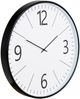 House Nordic Wanduhr, schwarz-weiß, stilles Werk, ø51 cm Bild 2
