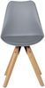 Kadima Design 2er Set Esszimmerstühle "Lund": Skandinavisches Design, Komfortables Sitzen. Grau, Material: Kunstleder, 49x52x87 cm Bild 3