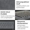 Flieks Polsterbett 160x200cm, Doppelbett mit Nietendesign Kopfteil, Samt, Grau Bild 5