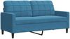 vidaXL 2-Sitzer-Sofa Blau 140 cm Samt 4007633 Bild 2