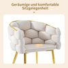 Samtstuhl Set 2er, ergonomische Rückenlehne, goldfarbenes Metallgestell, verstellbare Beine, Esszimmerstuhl modern, Polsterstuhl Bild 4