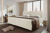 Boxspringbett Elysio Familienbett - Cordstoff - creme - 260x200 cm Bild 2