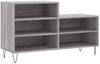 vidaXL Schuhregal Grau Sonoma 102x36x60 cm Holzwerkstoff 831394 Bild 2