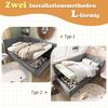 STILVORA Polsterbett 90x190 mit Bettkasten Tagesbett Schlafsofa Kinderbett mit Stauraum Bild 4