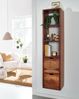 Wandregal >522< (LxBxH: 35x30x150 cm) in Braun aus Sheesham - 35x30x150 (LxBxH) Bild 3