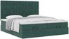 vidaXL Ottoman-Bett mit Matratzen Dunkelgrün 180x200 cm Samt 3313811 Bild 5