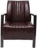 Sessel HWC-H10, Loungesessel Polstersessel Relaxsessel, Metall Industriedesign ~ vintage braun Bild 2