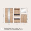 Garderoben-Set >Meagan< in Artisan Eiche - 295x192x38cm (BxHxT) Bild 3
