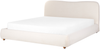 Bett mit Stauraum BLAGNAC 180 x 200 cm Bouclé Cremeweiß Bild 5