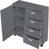 Sideboard Döbritz 84x80x28cm Dunkelgrau [en. casa] Bild 3