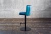 KAWOLA Barhocker JADA Drehstuhl höhenverstellbar Velvet blau 85 x 53 x 55 cm Bild 5