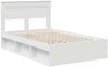 vidaXL Bettrahmen mit Kopfteil Weiß 120 x 190 cm Massives Kiefernholz 3409775 Bild 4