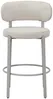 Vente-unique - ASILOVA Barhocker Stoff Beige - B 54 cm x H 95 cm x L 52,5 cm Bild 3