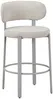 Vente-unique - ASILOVA Barhocker Stoff Beige - B 54 cm x H 95 cm x L 52,5 cm Bild 4