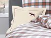 Flanell Elch Kissen beige 40x80 Bild 2