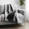 Tagesdecke 220 x 240 cm - Bett- & Sofaüberwurf mit Steppung, pflegeleicht & atmungsaktiv - Schwarz-Weiß Bild 4