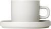 Blomus Pilar Set 2 Kaffeetassen, Tasse, Becher, Trinkgefäß, Keramik, Moonbeam, 200 ml, 63907 Bild 4