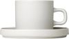 Blomus Pilar Set 2 Kaffeetassen, Tasse, Becher, Trinkgefäß, Keramik, Moonbeam, 200 ml, 63907 Bild 2