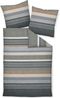 Janine Biber Bettwäsche Davos 135x200 Streifen grau silber beige 65140-08 Bild 4