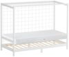 ML-DESIGN Spielbett Fußballtor Einzelbett für Kinder Holzbett mit Lattenrost & Tornetz, Handballtor Abenteuerbett 90x200cm Weiß Kinderbett mit Matratze H:16cm Bild 5