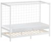 ML-DESIGN Spielbett Fußballtor Einzelbett für Kinder Holzbett mit Lattenrost & Tornetz, Handballtor Abenteuerbett 90x200cm Weiß Kinderbett mit Matratze H:16cm Bild 4