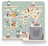 stadtecken Kinderregal Atlas mit schmalen Boden - geeignet für die Toniebox und Tonies, Bunte, verspielte Aufbewahrung für 35 Figuren, ideal fürs Kinderzimmer Bild 4