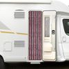 Moritz Flauschvorhang aus Chenille 56 x 185 cm bordeaux silber Türvorhang als Fliegenschutz Insektenschutz für Camping Wohnwagen Bild 2
