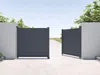 Vente-unique - NAZARIO Eingangstor Metall Grau - B 4,6 cm x H 145 cm x L 300 cm Bild 2
