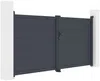 Vente-unique - NAZARIO Eingangstor Metall Grau - B 4,6 cm x H 145 cm x L 300 cm Bild 4