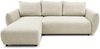 Selsey 'Zordo' - L-Form Eckschlafsofa mit zwei Bettkästen, hellbeiger Chenille links Bild 5