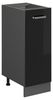 Apothekerschrank R-Line Schwarz Hochglanz 30 cm ohne Arbeitsplatte Vicco Bild 4