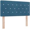 vidaXL Boxspringbett mit Kopfteil Dunkelblau 90 x 200 cm Samt 3340320 Bild 5