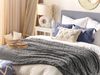 Beliani 'KANDILLI' Tagesdecke, Polyester grau, 1 x 200 x 150 cm Bild 3