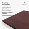 Blumfeldt Bearsdon Tischplatte 200x100 - Langlebige Holzplatte, 200x100 cm, Kratzfest & Hitzebeständig, Ideal für Esszimmer - Modernes Teakholz-Finish, Perfekt für Industrielle & Minimalistische Räume Bild 2