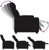 vidaXL Relaxsessel Schwarzer Stoff 3205566 Bild 4