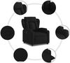 vidaXL Relaxsessel Schwarzer Stoff 3205566 Bild 5